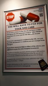NHS England Sign pre Brexit